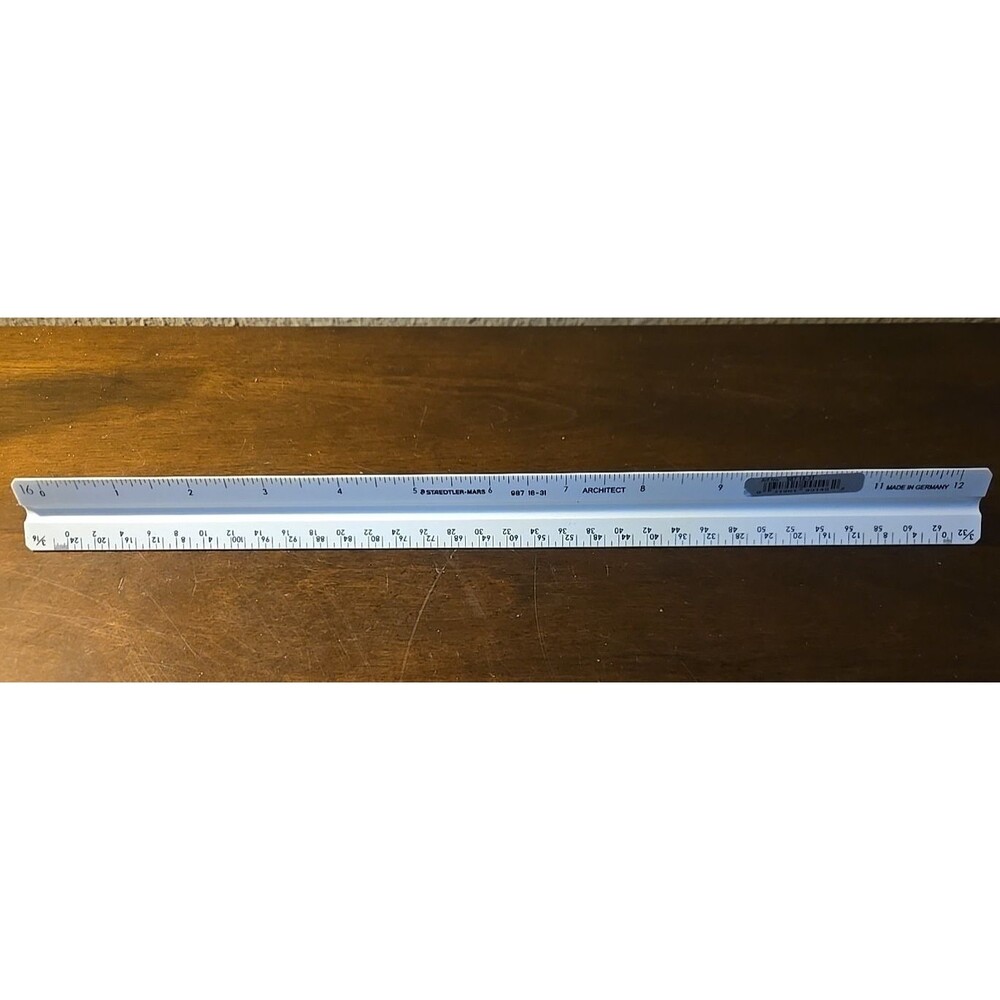 Staedtler-Mars 987 18-31 Architect Scale Triangle Drafting Ruler Made GERMANY
